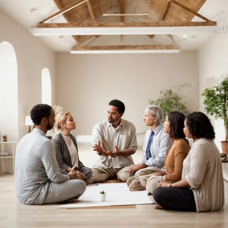 精神的リーダーシップで指導する人物のイメージ